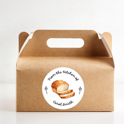 Personalized Baking Stickers, Customized Homemade Baked Goods Label, Homemade Fresh Bread Baking Small Business Bakery Packaging Labels