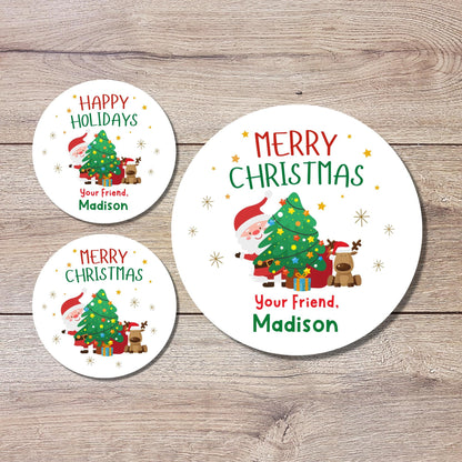 Personalized Christmas Stickers