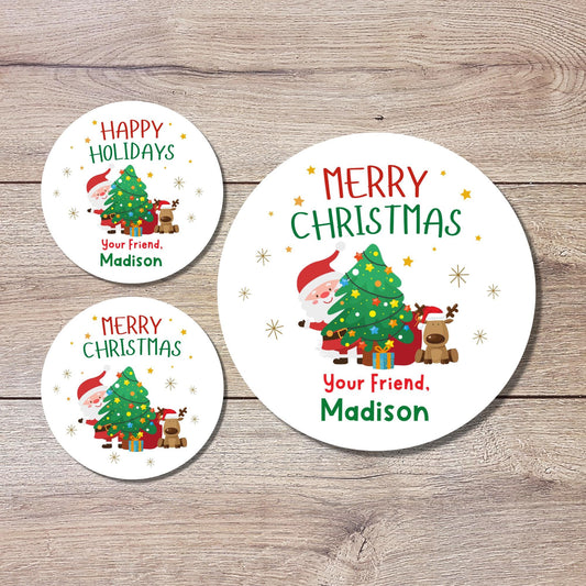 Personalized Christmas Stickers