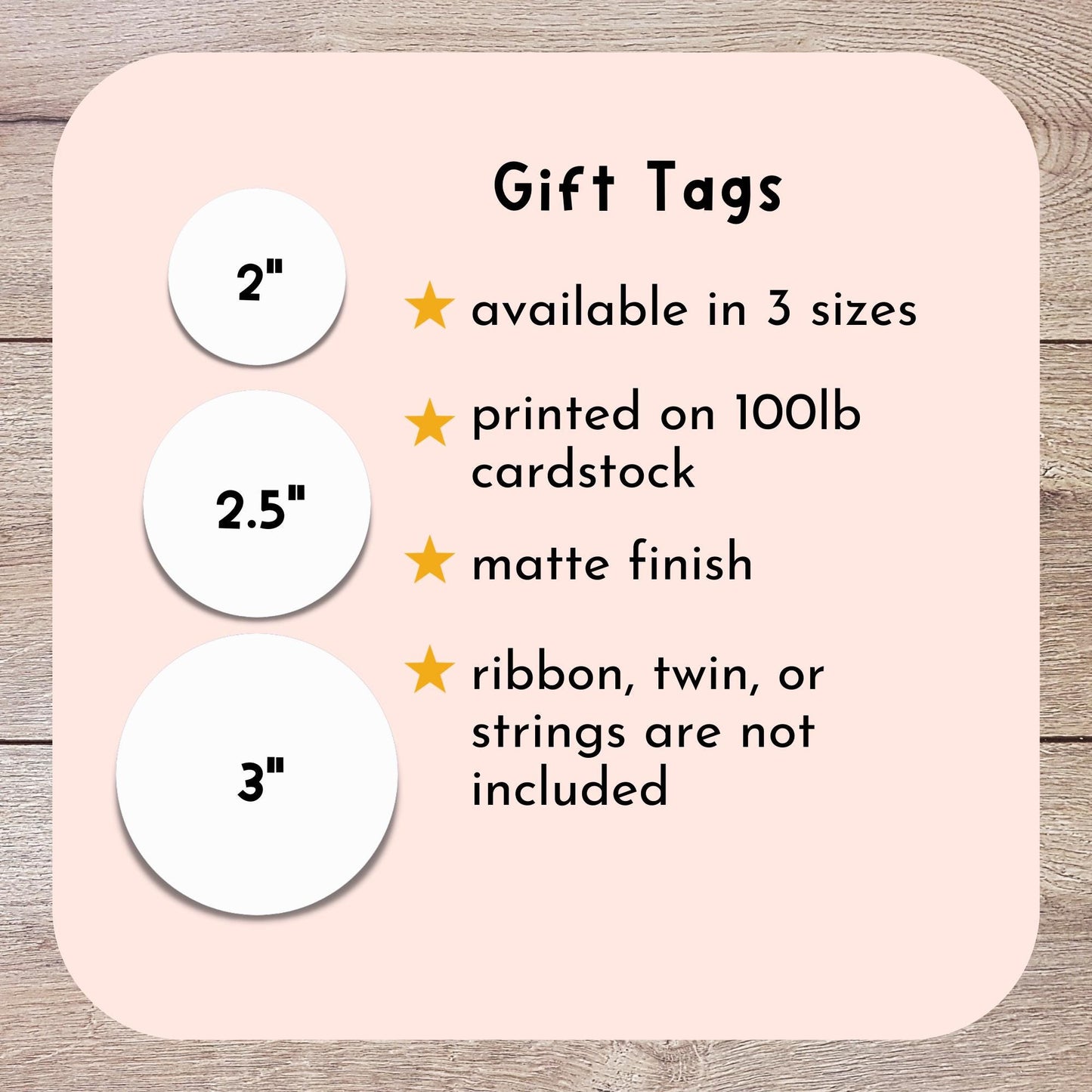 Personalized Baked with Love Gift Tags, Custom Baked Goods Small Business Bakery Packaging Tags