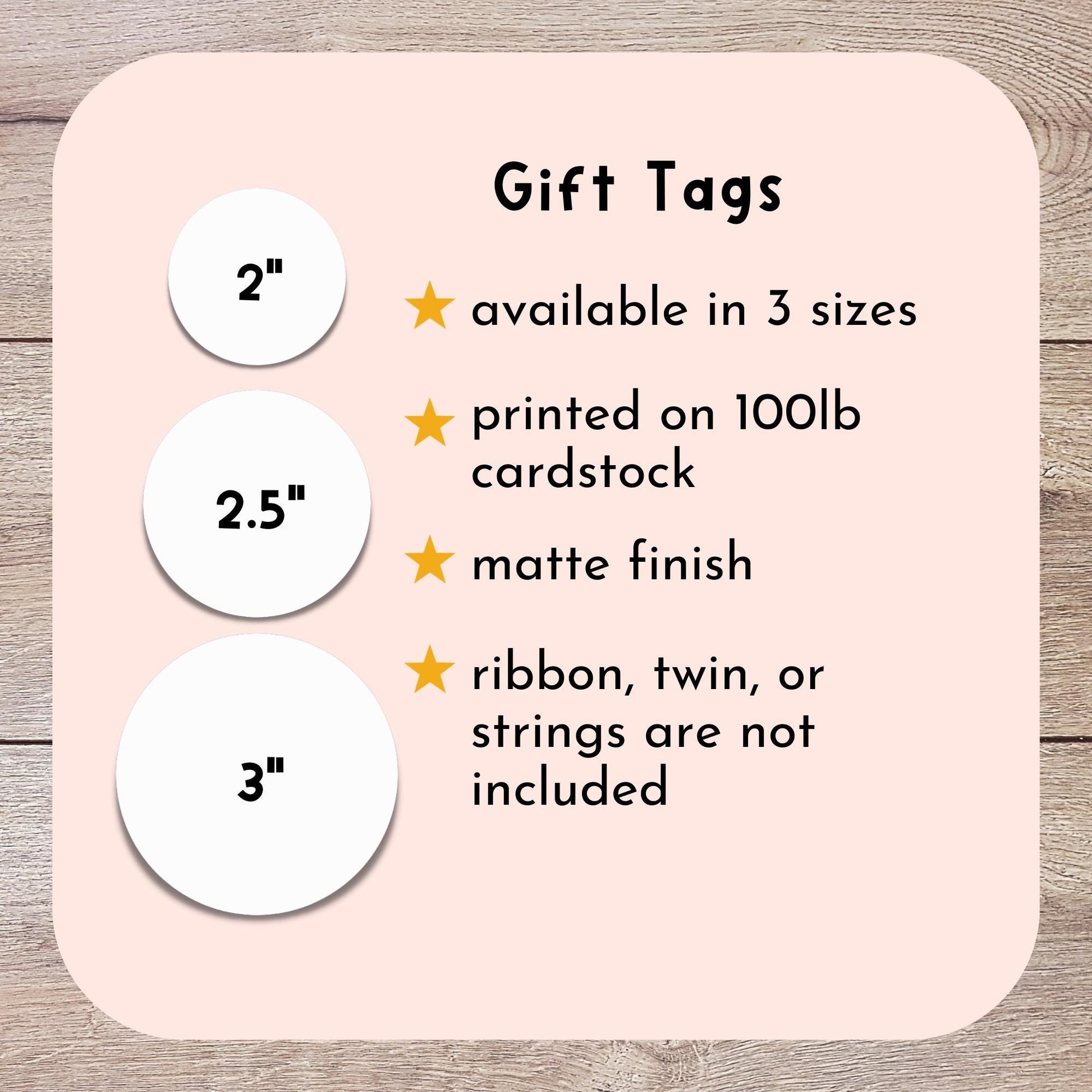 Personalized Baked with Love Gift Tags, Custom Baked Goods Small Business Bakery Packaging Tags