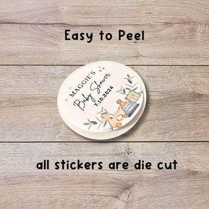 A Baby is Brewing Baby Shower Stickers, Custom Thank You for Showering Labels, Mom to Be Sprinkling Baby Party Favor Sticker