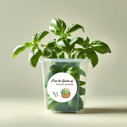 Homegrown Vegetable Personalized Stickers, Customized Labels for Gardening, Fresh Produce, Flower Garden, Farmers Market, Canning Labels