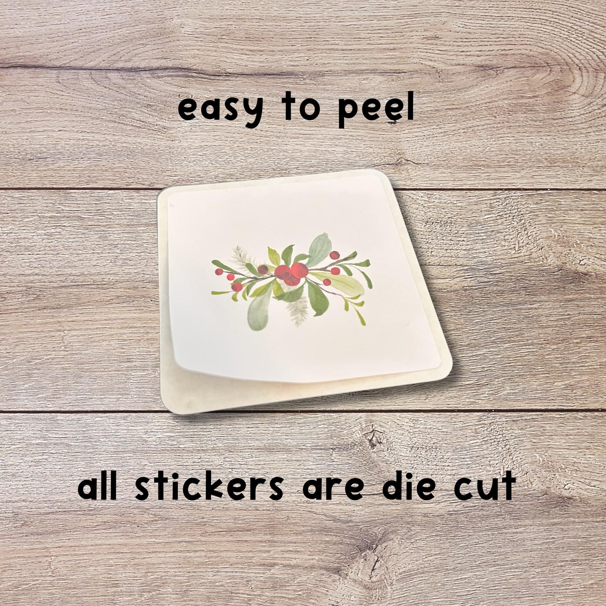 To and From Merry Christmas Gift Stickers, Personalized Christmas Present Gift Custom Name Square Labels