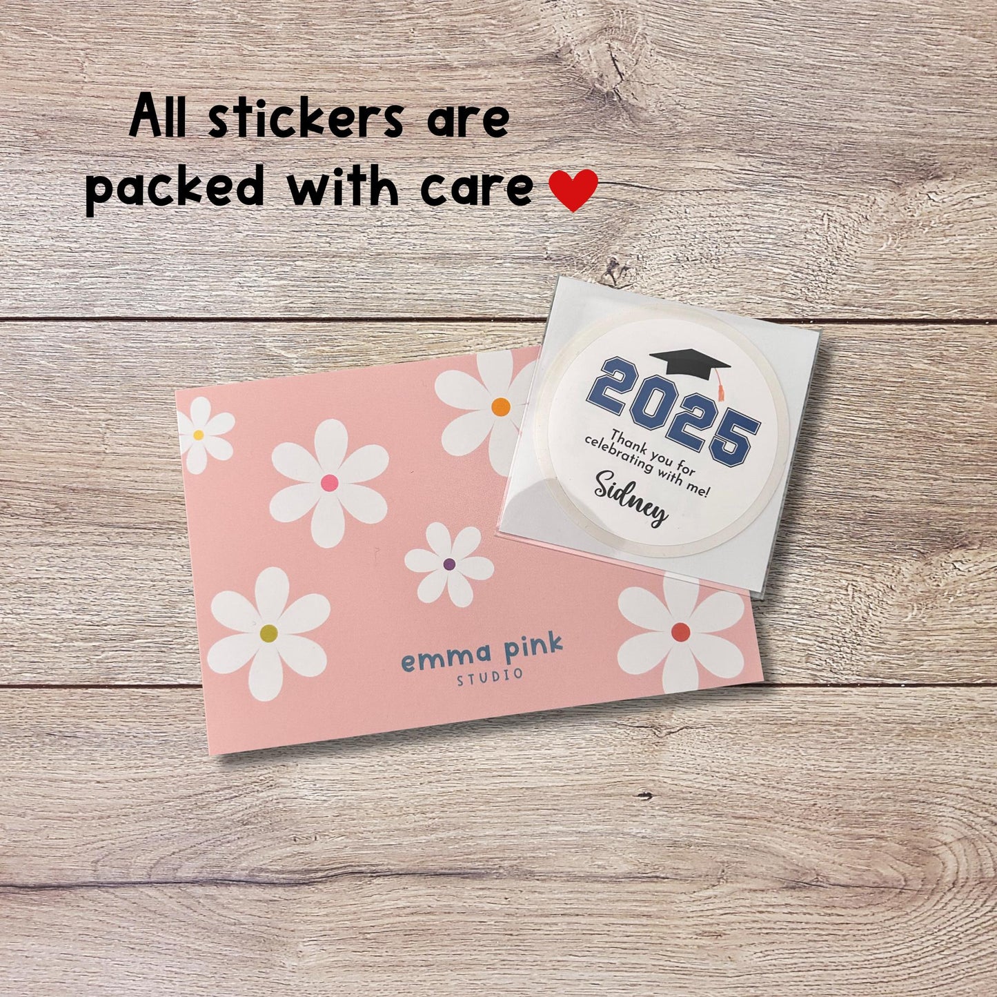 Personalized Congrats Preschool Kindergarten Elementary Promotion Graduation Stickers, Last Day of School Labels