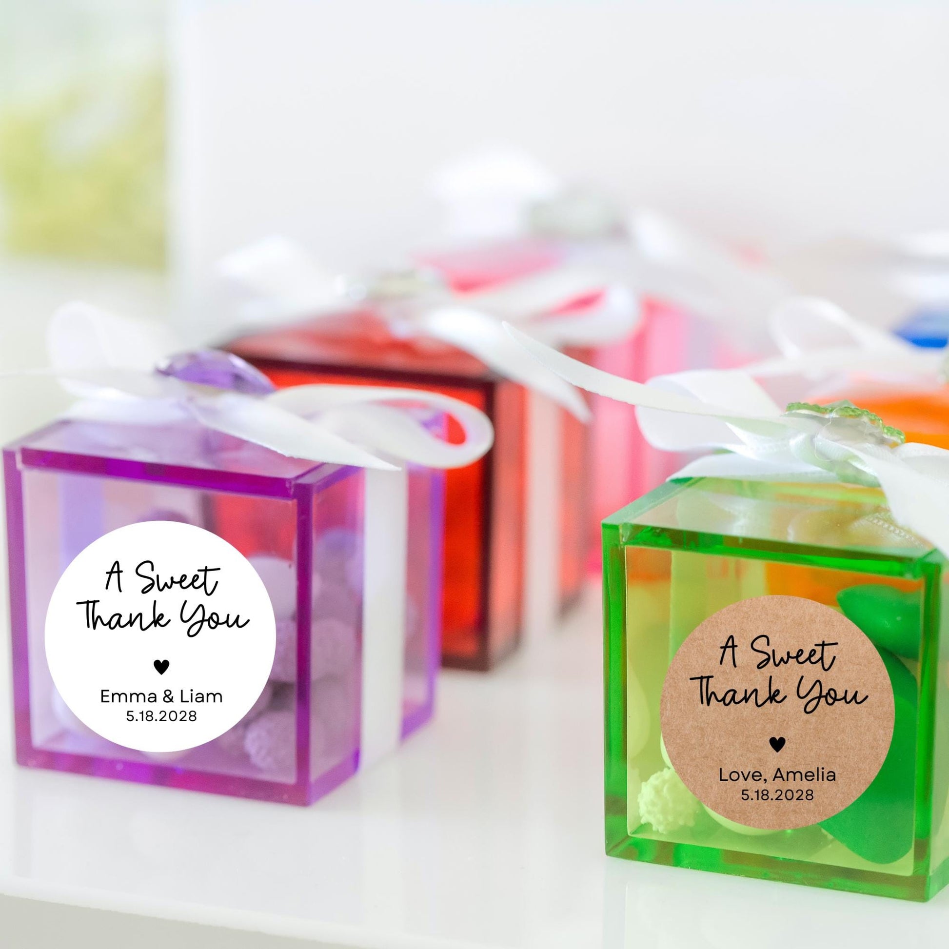 A Sweet Thank You Stickers, Personalized Wedding Bridal Shower, Baby Shower, Birthday Anniversary Party Labels