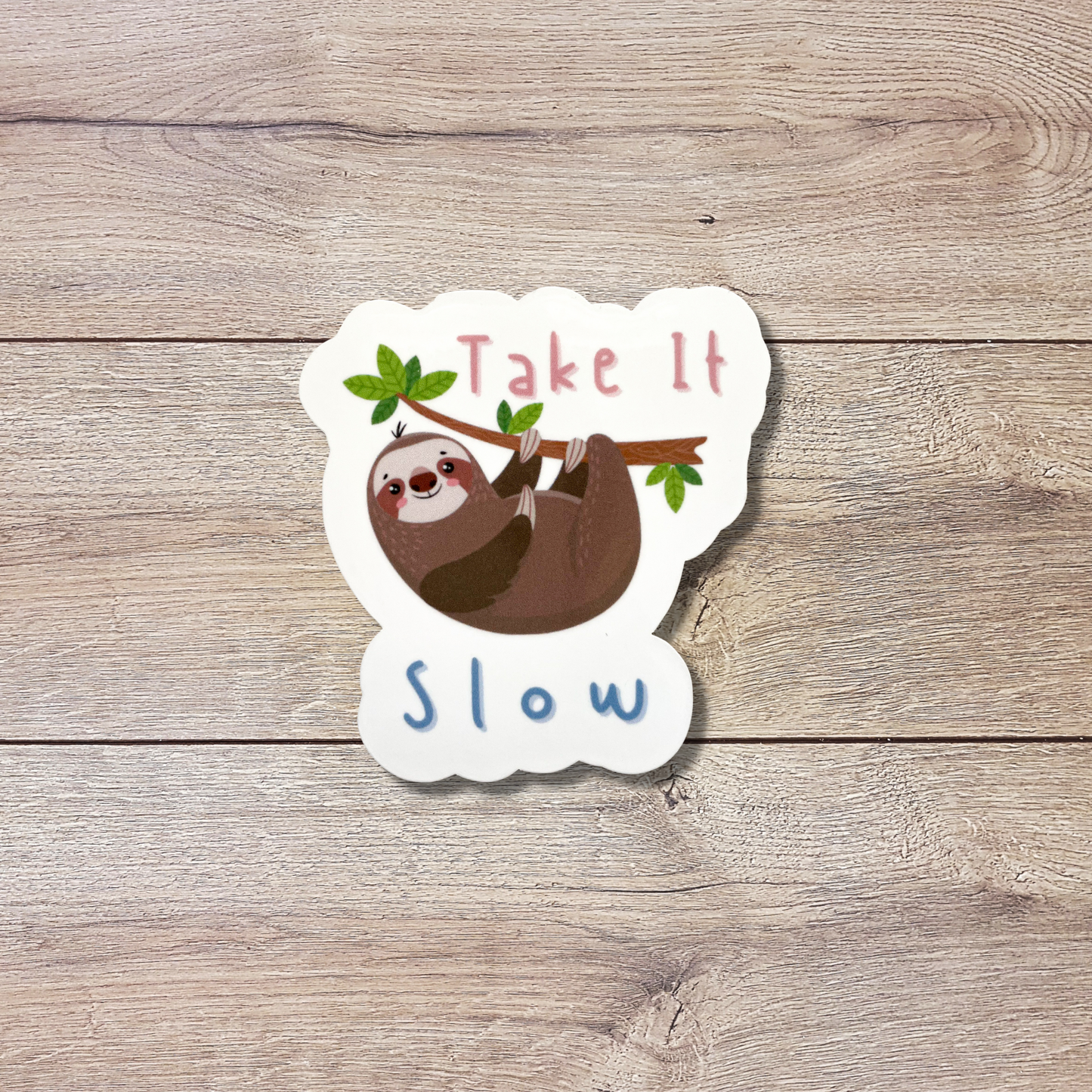 Sloth Take It Slow Vinyl Sticker