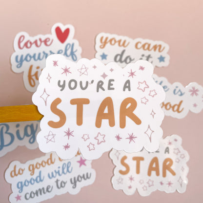 You're A Star Vinyl Sticker