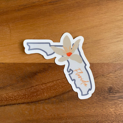 Florida State Flower Vinyl Sticker