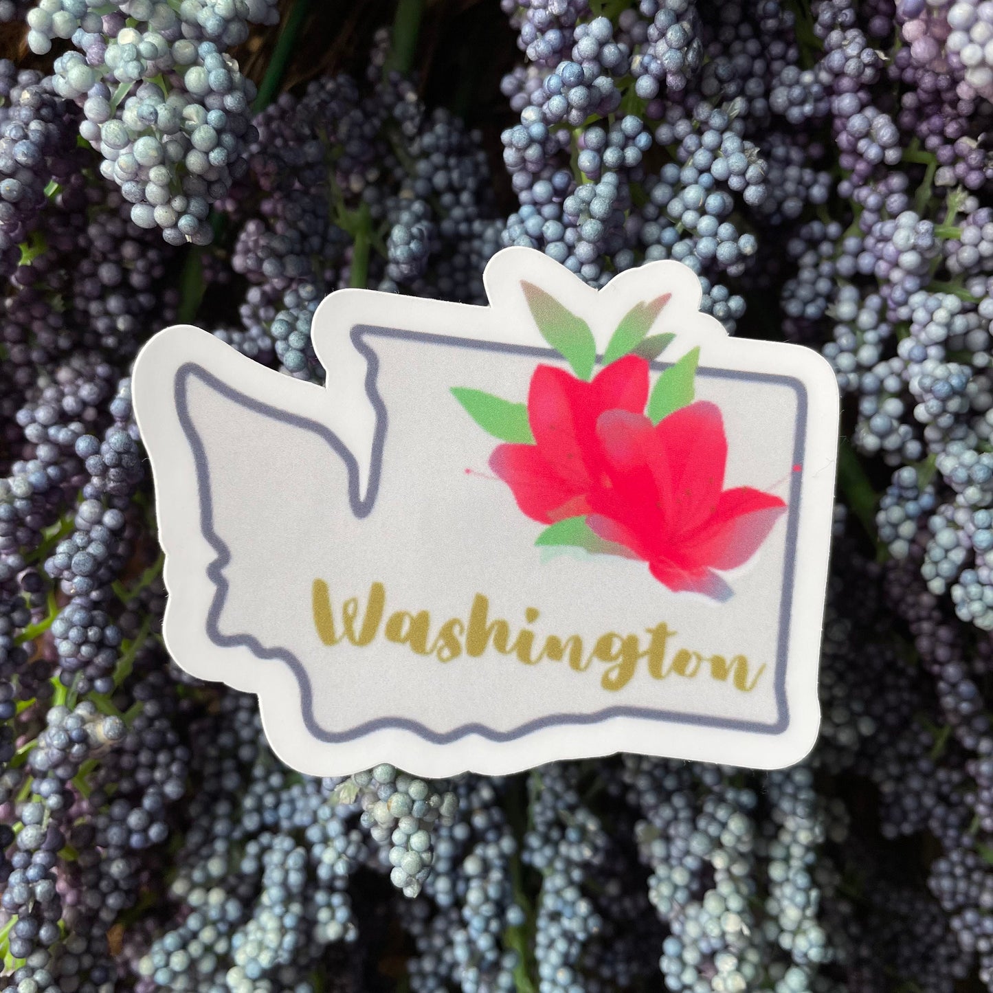 Washington State Flower Vinyl Sticker