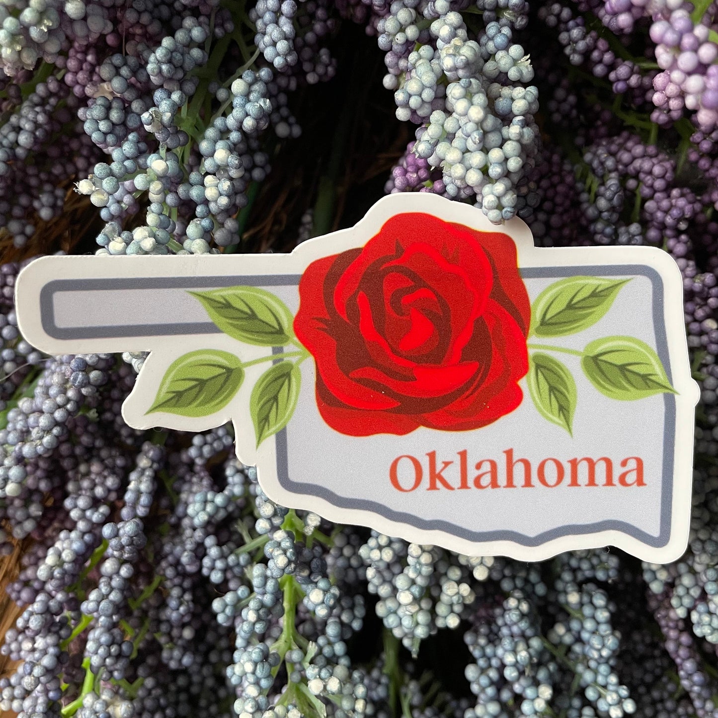 Oklahoma State Flower Vinyl Sticker