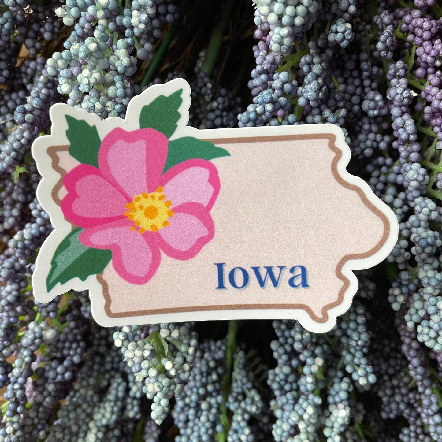 Iowa State Flower Vinyl Sticker