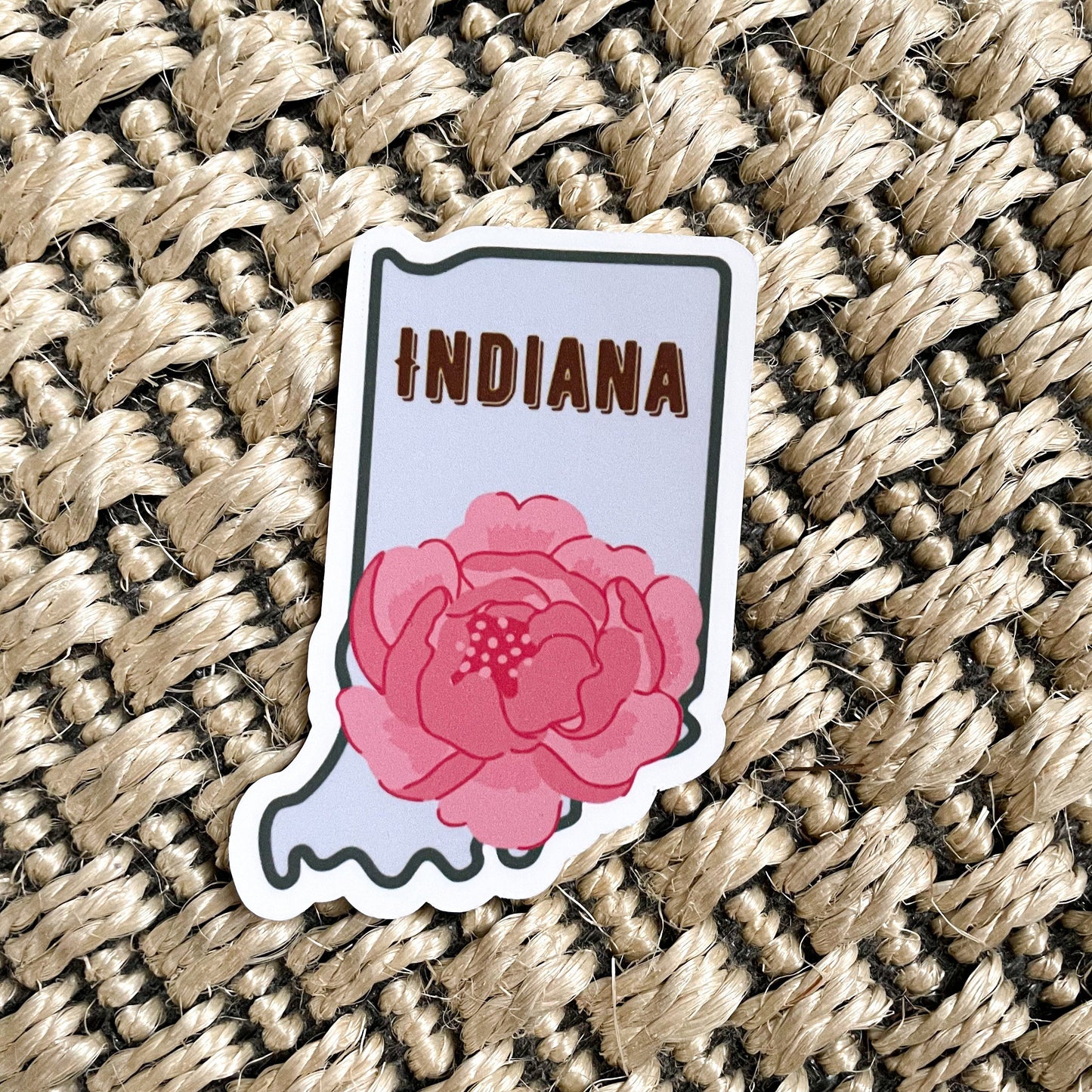 Indiana State Flower Vinyl Sticker