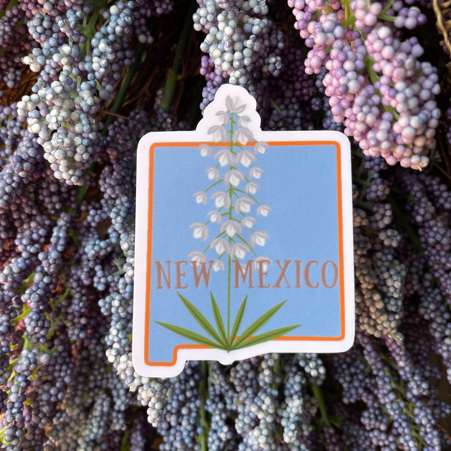 New Mexico State Flower Vinyl Sticker