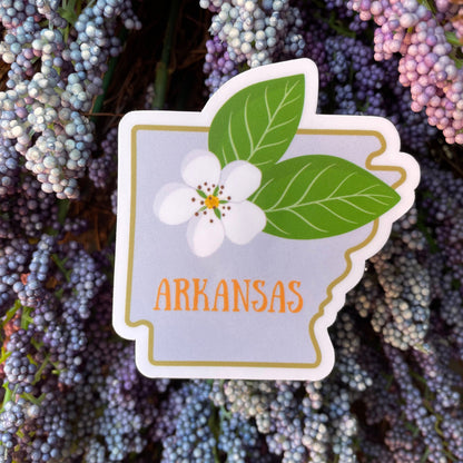Arkansas State Flower Vinyl Sticker