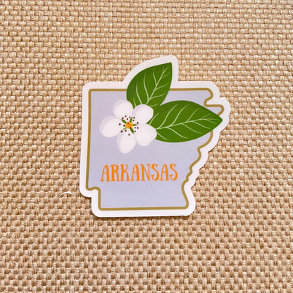 Arkansas State Flower Vinyl Sticker