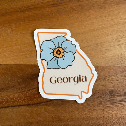 Georgia State Flower Vinyl Sticker