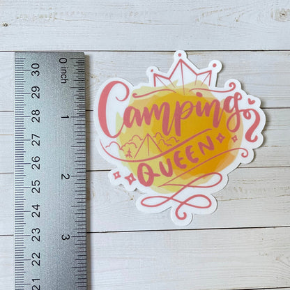 Camping Queen Vinyl Sticker