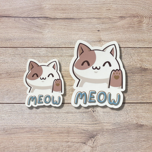 Cat Meow Vinyl Sticker