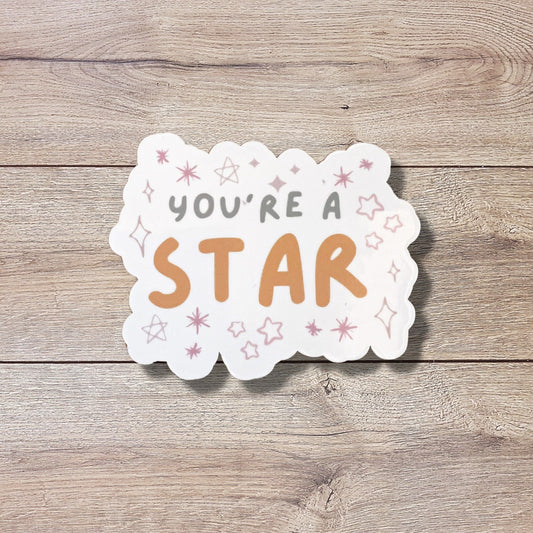 You're A Star Vinyl Sticker