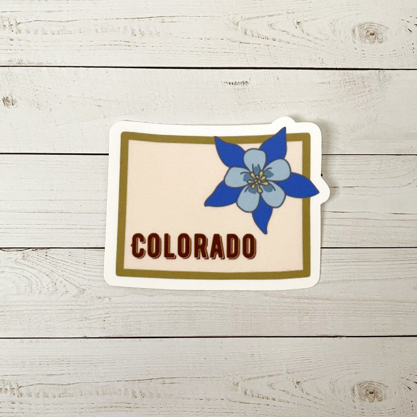 Colorado State Flower Vinyl Sticker