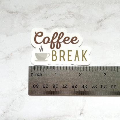 Coffee Break Vinyl Sticker