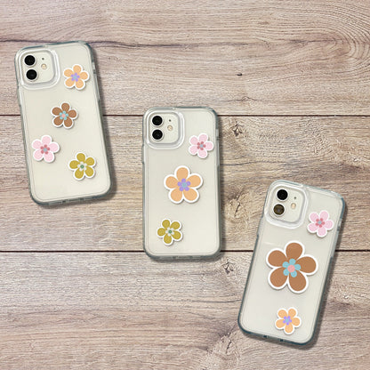 Retro Flower Vinyl Sticker Set