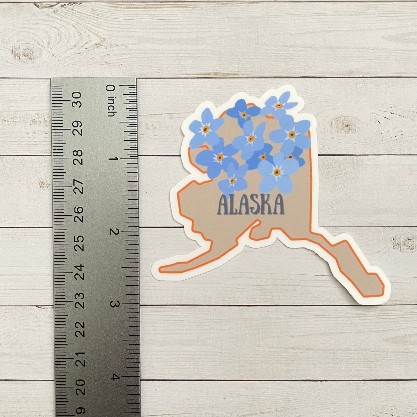 Alaska State Flower Vinyl Sticker