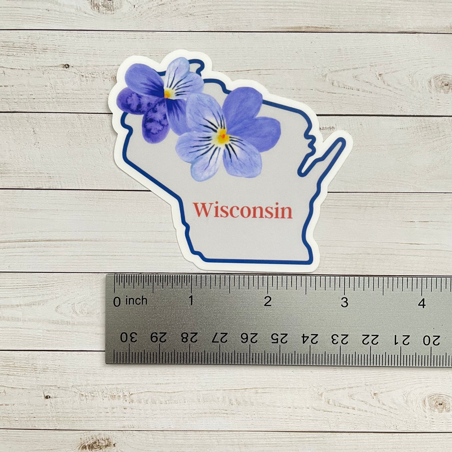 Wisconsin State Flower Vinyl Sticker