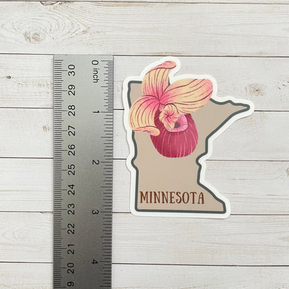 Minnesota State Flower Vinyl Sticker