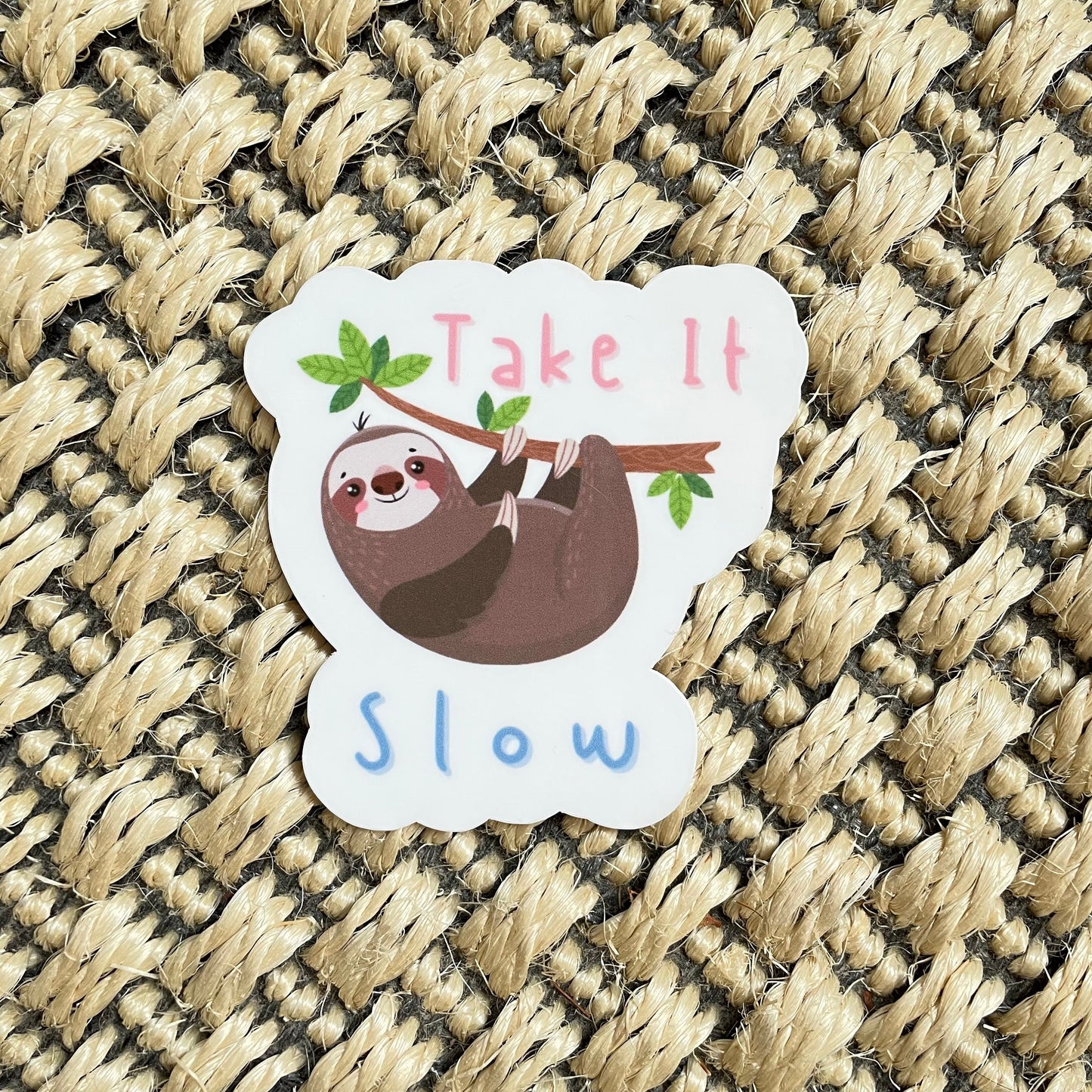 Sloth Take It Slow Vinyl Sticker