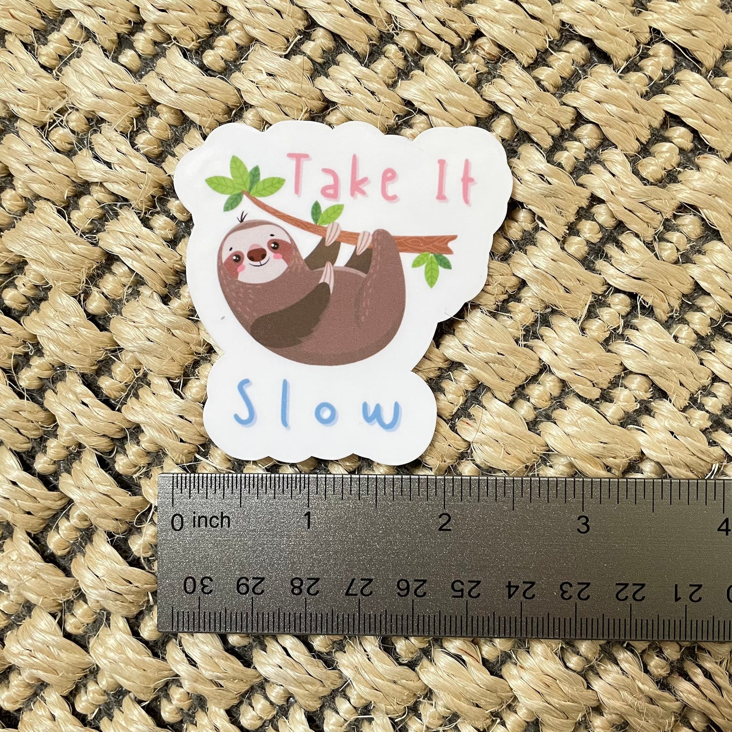 Sloth Take It Slow Vinyl Sticker