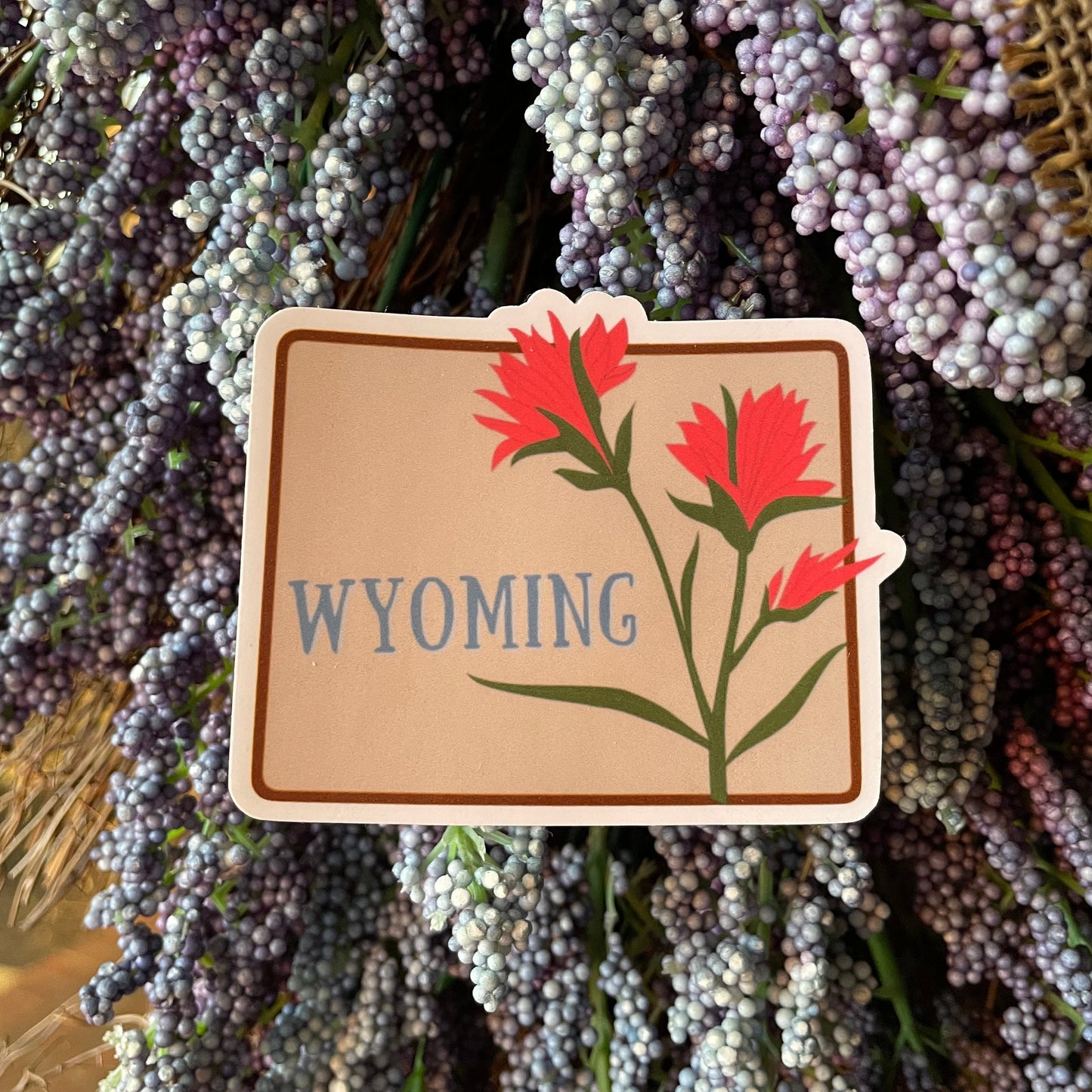 Wyoming State Flower Vinyl Sticker