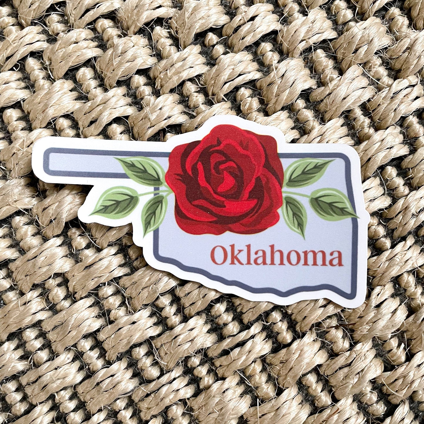 Oklahoma State Flower Vinyl Sticker