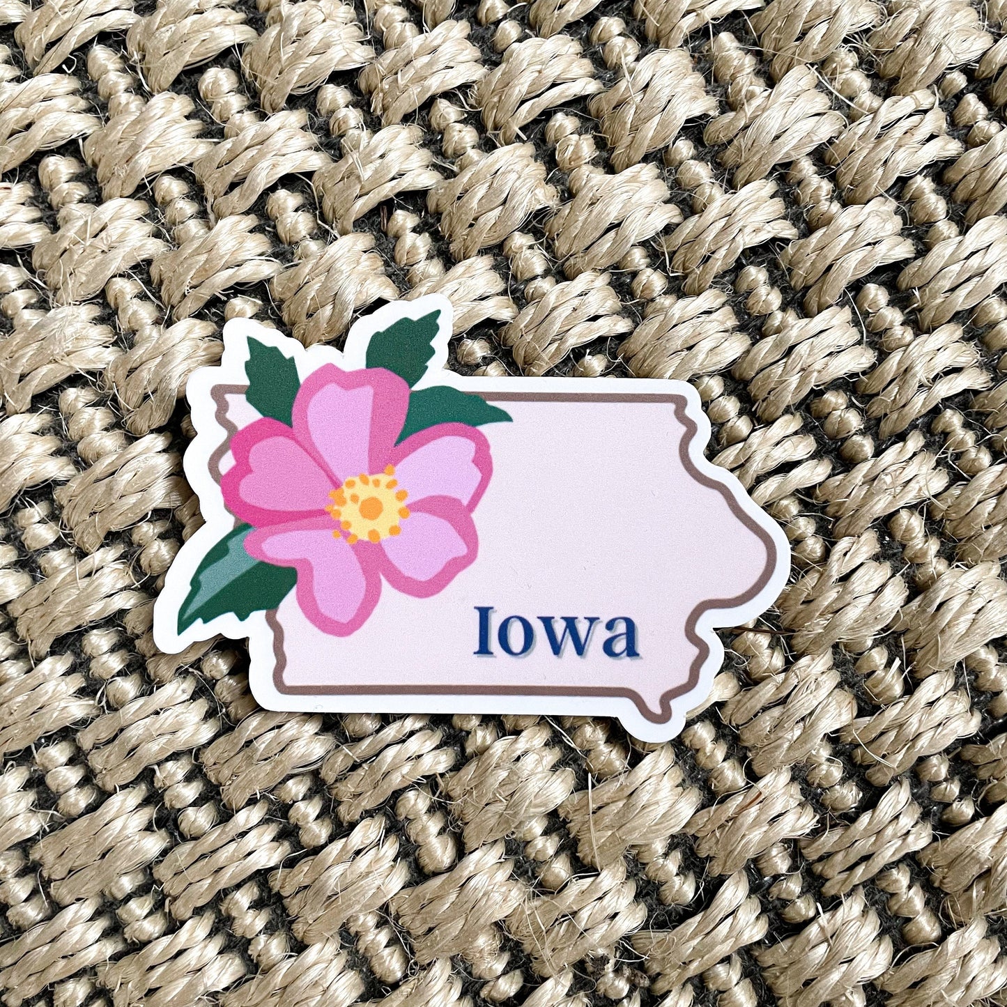 Iowa State Flower Vinyl Sticker