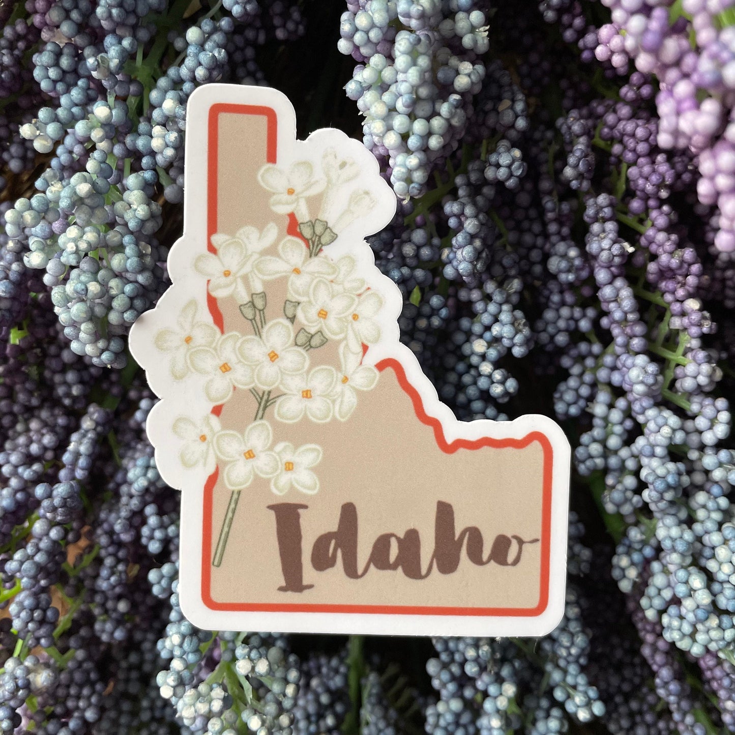 Idaho State Flower Vinyl Sticker