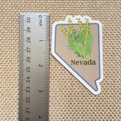 Nevada State Flower Vinyl Sticker