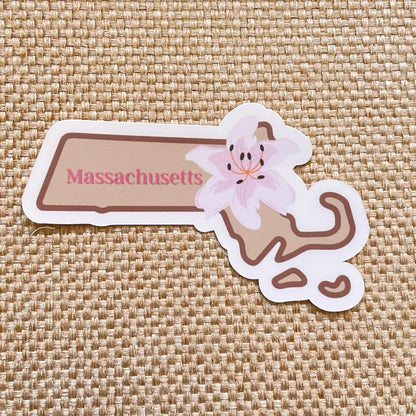 Massachusetts State Flower Vinyl Sticker