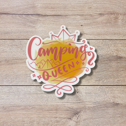 Camping Queen Vinyl Sticker