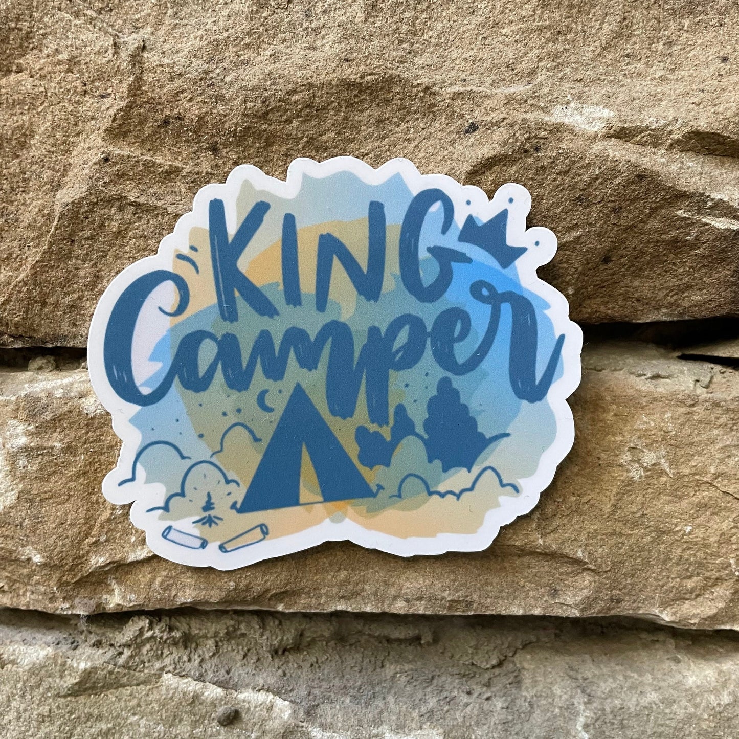 King Camper Vinyl Sticker