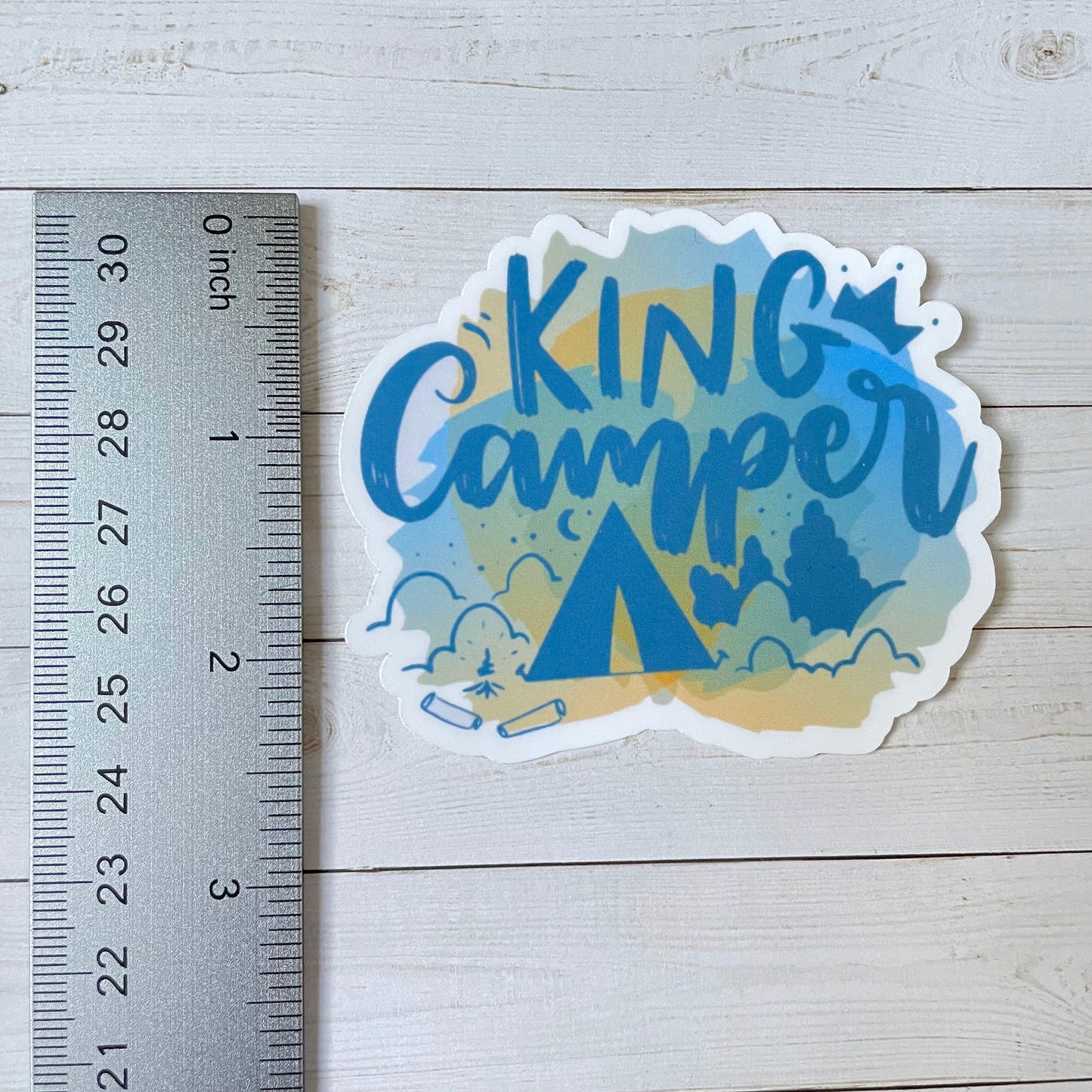 King Camper Vinyl Sticker