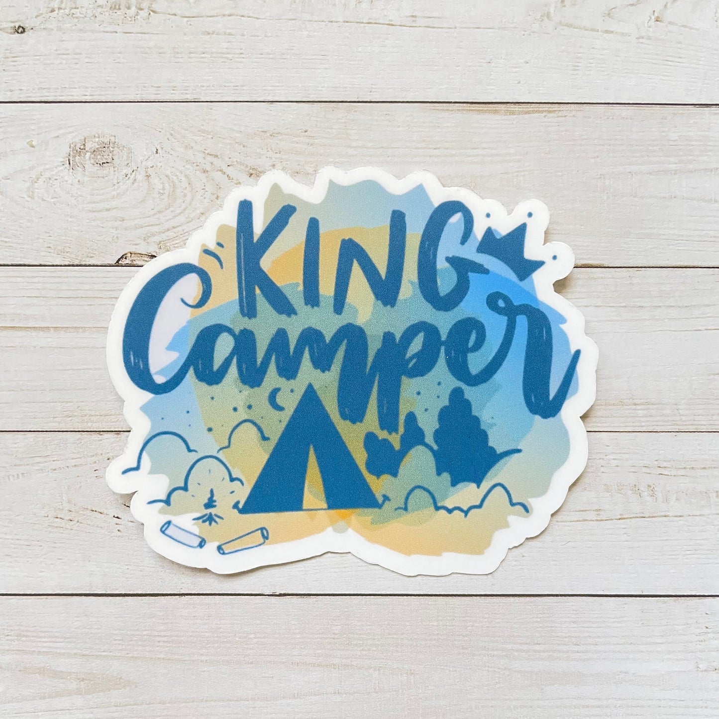 King Camper Vinyl Sticker