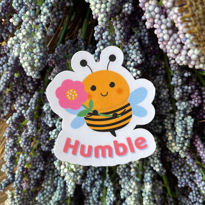 Bee Humble Vinyl Sticker