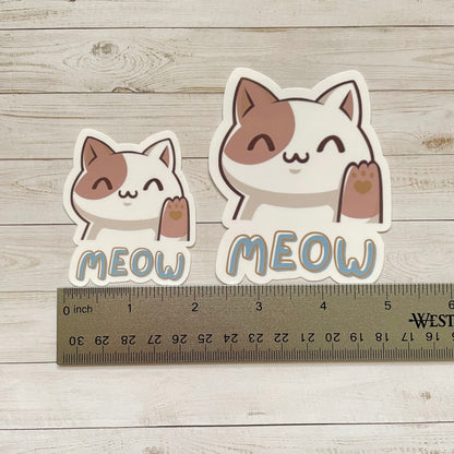 Cat Meow Vinyl Sticker