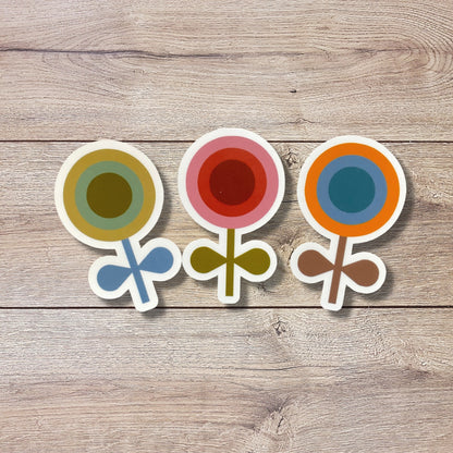 Retro Boho Flower Vinyl Sticker