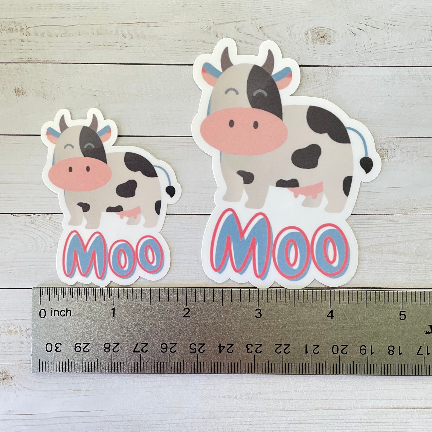 Cow Moo Vinyl Sticker