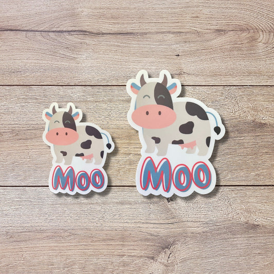 Cow Moo Vinyl Sticker