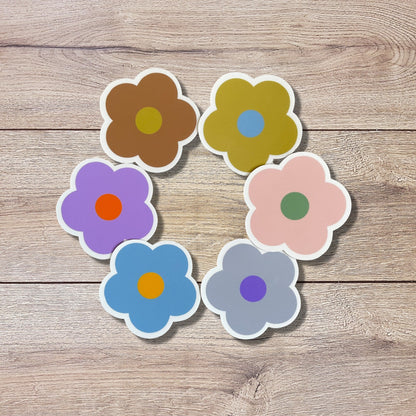 Colorful Flower Vinyl Sticker Set