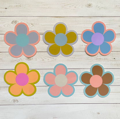 Mod Daisy Vinyl Sticker Set