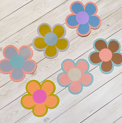 Mod Daisy Vinyl Sticker Set